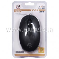موس سیمی XP M697K / دارای 3 کلید / کلیک نرم با دقت بالا در ضرب مداوم / پک طلقی 